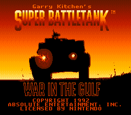 Super Battletank - War in the Gulf Title Screen